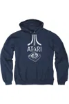 Gildan Atari Joystick Logo Adult Pull Over Hoodie In Blue