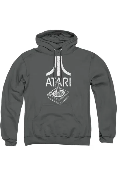 Gildan Atari Joystick Logo Adult Pull Over Hoodie In Pink
