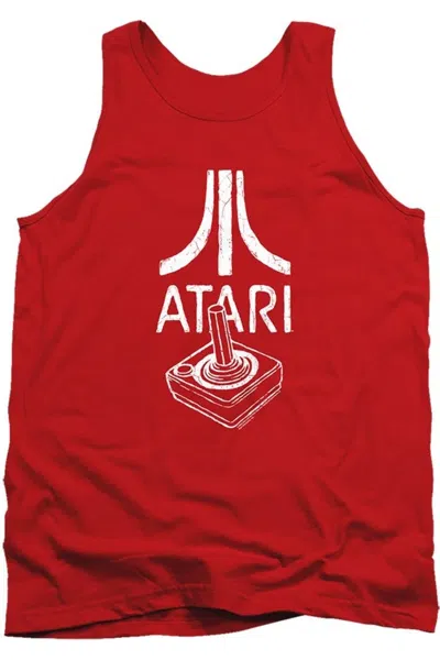 Gildan Atari Joystick Logo Adult Tank In Red