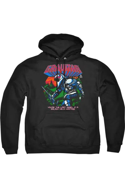 Gildan Atari Last Rebel Adult Pull Over Hoodie In Black
