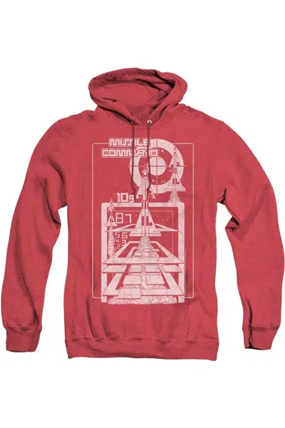 Gildan Atari Lift Off Adult Heather Hoodie In Red