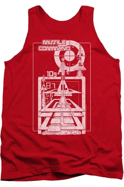 Gildan Atari Lift Off Adult Tank In Red