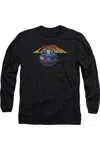 Gildan Atari Lunar Globe Long Sleeve Adult Tee / T-shirt In Black