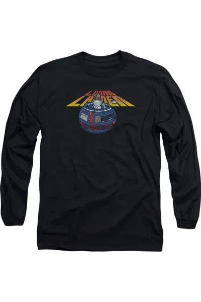Gildan Atari Lunar Globe Long Sleeve Adult Tee / T-shirt In Black