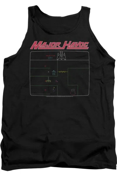 Gildan Atari Major Havoc Screen Adult Tank In Black