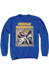 Gildan Atari Missle Commander Adult Crewneck Sweatshirt In Blue