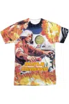 Gildan Atari Missle Commander Short Sleeve Adult Poly Crew T-shirt In White
