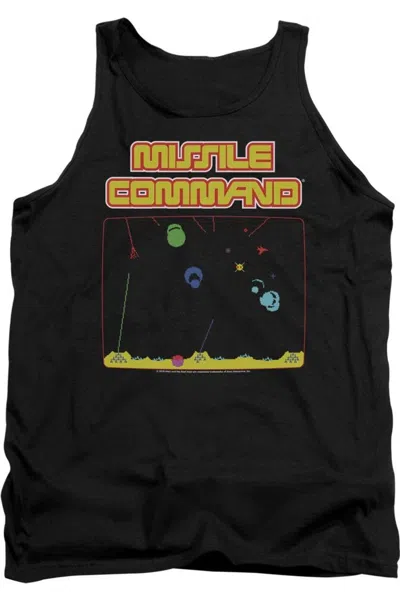 Gildan Atari Missle Screen Adult Tank In Black