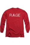 Gildan Atari Rage Long Sleeve Adult Tee / T-shirt In Red