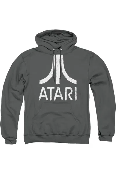 Gildan Atari Rough Logo Adult Pull Over Hoodie In Pink