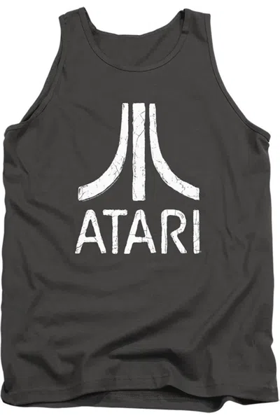 Gildan Atari Rough Logo Adult Tank In Pink