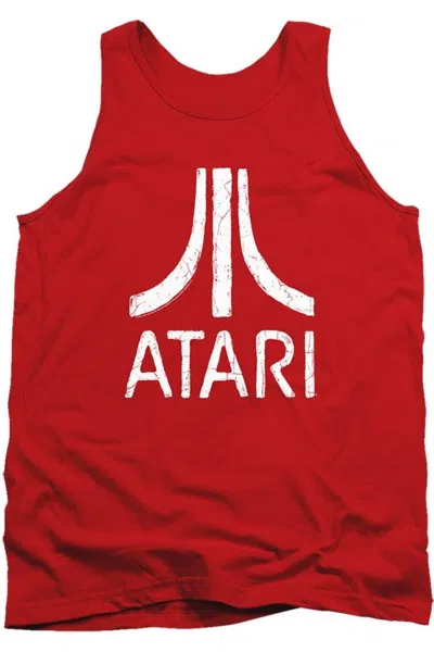 Gildan Atari Rough Logo Adult Tank In Red