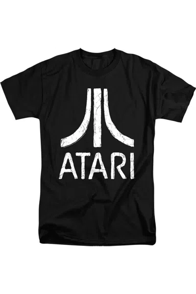 Gildan Atari Rough Logo Short Sleeve Adult Tall Tee / T-shirt In Black