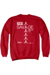Gildan Atari Savage 72 Adult Crewneck Sweatshirt In Red