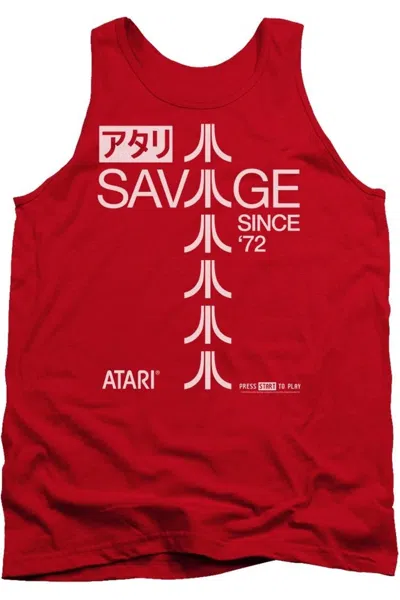 Gildan Atari Savage 72 Adult Tank In Red