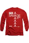 Gildan Atari Savage 72 Long Sleeve Adult Tee / T-shirt In Red
