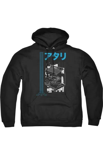 Gildan Atari Schematic Adult Pull Over Hoodie In Black