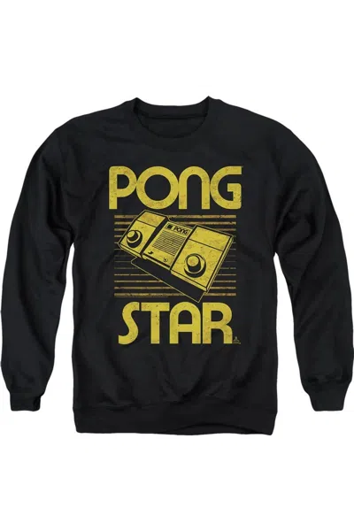 Gildan Atari Star Adult Crewneck Sweatshirt In Black