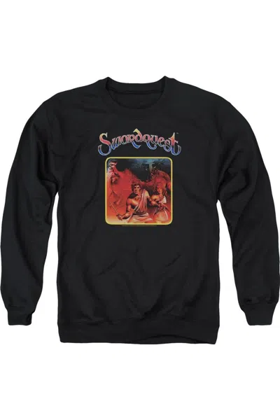 Gildan Atari Swordquest Adult Crewneck Sweatshirt In Black