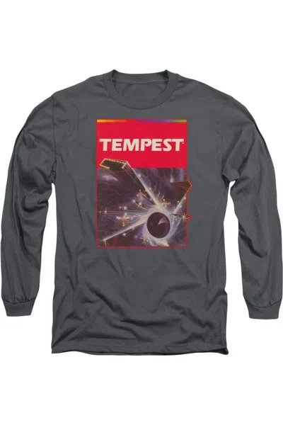 Gildan Atari Tempest Box Art Long Sleeve Adult Tee / T-shirt In Pink