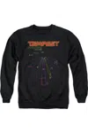 Gildan Atari Tempest Screen Adult Crewneck Sweatshirt In Black
