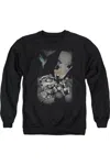 Gildan Batman #1 Adult Crewneck Sweatshirt In Black