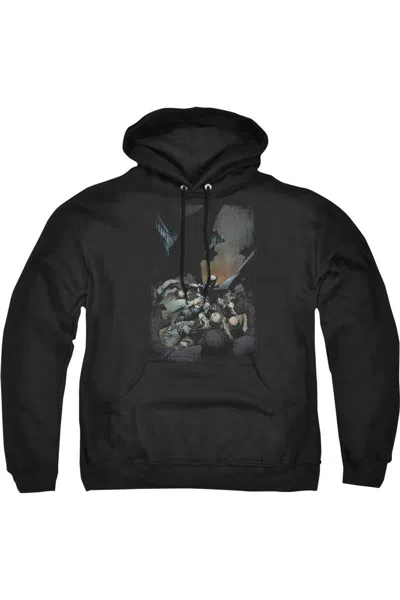 Gildan Batman #1 Adult Pull Over Hoodie / Hooded Sweatshirt In Black
