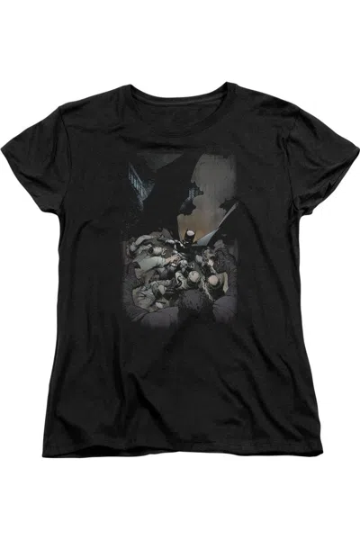 Gildan Batman #1 Short Sleeve Womens Tee / T-shirt In Black