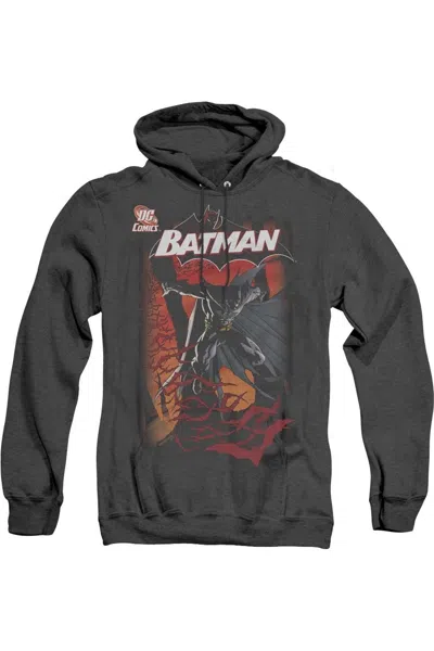 Gildan Batman #655 Cover Adult Heather Hoodie / Hooded Sweatshirt In Black