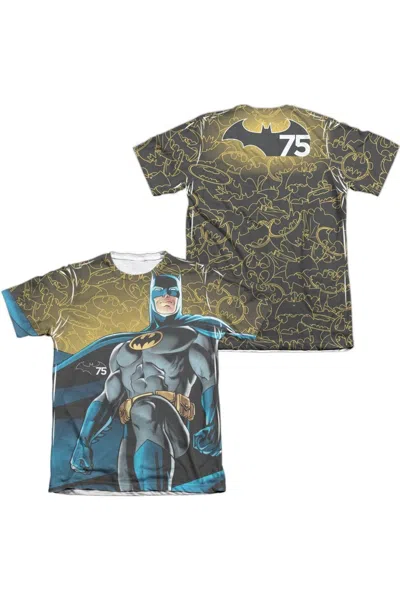 Gildan Batman 75 Glow (front/back Print) Adult Poly/cotton Short Sleeve Tee / T-shirt In White