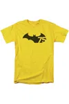 Gildan Batman 75 Logo Short Sleeve Adult Tee / T-shirt In Yellow