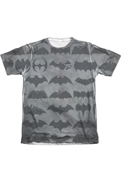 Gildan Batman 75 Symbols Adult Poly/cotton Short Sleeve Tee / T-shirt In White