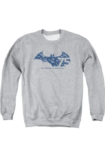 Gildan Batman 75 Year Collage Adult Crewneck Sweatshirt In Multi
