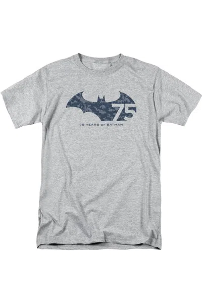 Gildan Batman 75 Year Collage Short Sleeve Adult Tee / T-shirt In Gray