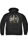 Gildan Batman 80th Shield Adult Pull Over Hoodie / Hooded Sweatshirt In Black