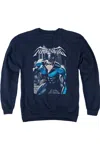 Gildan Batman A Legacy Adult Crewneck Sweatshirt In Blue