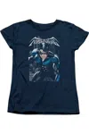 Gildan Batman A Legacy Short Sleeve Womens Tee / T-shirt In Blue