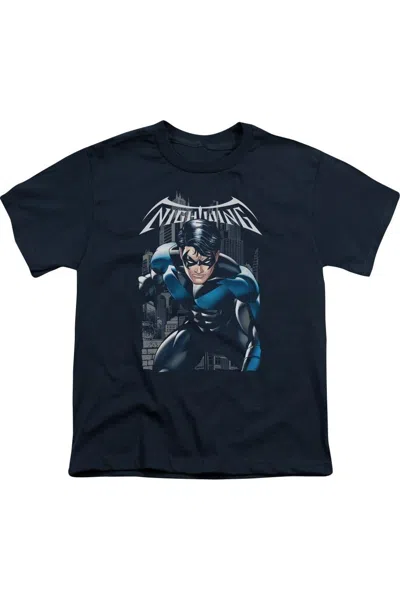 Gildan Kids' Batman A Legacy Short Sleeve Youth Tee / T-shirt In Blue