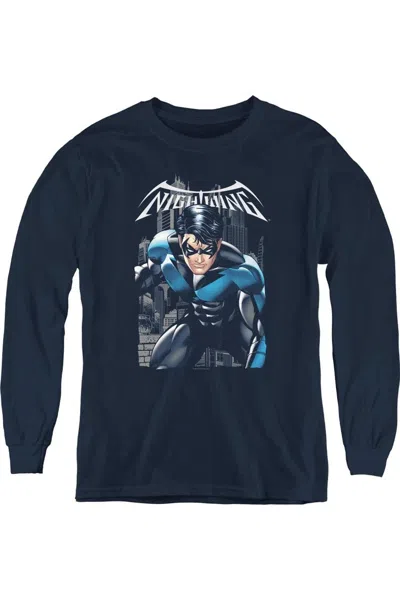 Gildan Kids' Batman A Legacy Youth Long Sleeve Tee / T-shirt In Animal Print