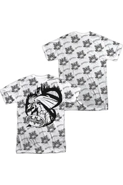 Gildan Batman Against The Wall Short Sleeve Adult 100% Poly Crew Tee / T-shirt In Multi