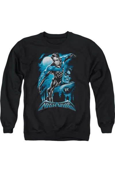 Gildan Batman All Grown Up Adult Crewneck Sweatshirt In Black