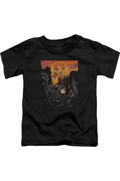 Gildan Kids' Batman Always On Call Short Sleeve Youth Tee / T-shirt In Black
