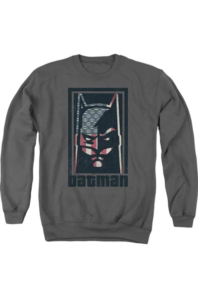 Gildan Batman American Batman Adult Crewneck Sweatshirt In Pink