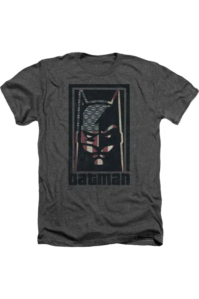 Gildan Batman American Batman Adult Heather Tee / T-shirt In Black