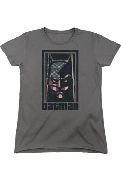 Gildan Batman American Batman Short Sleeve Women´s Tee / T-shirt In Gray