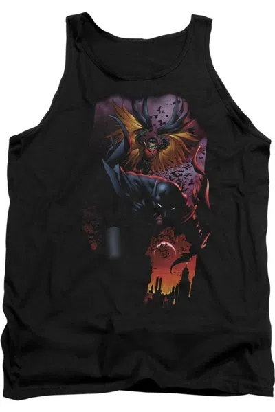 Gildan Batman & Robin #1 Adult Tank Top In Black
