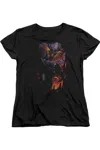 Gildan Batman & Robin #1 Short Sleeve Womens Tee / T-shirt In Black