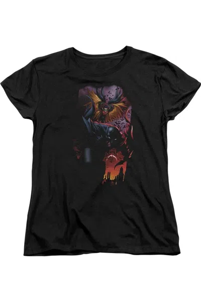 Gildan Batman & Robin #1 Short Sleeve Womens Tee / T-shirt In Black