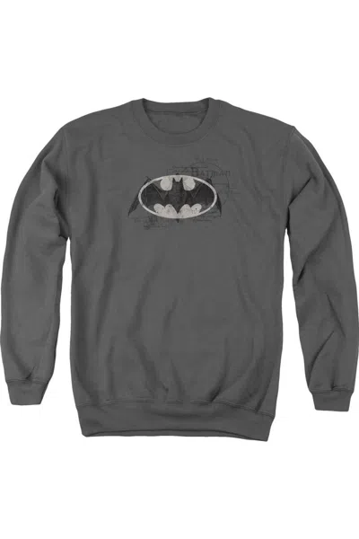 Gildan Batman Arcane Bat Logo Adult Crewneck Sweatshirt In Pink