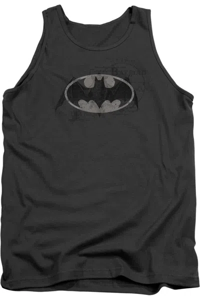 Gildan Batman Arcane Bat Logo Adult Tank Top In Pink